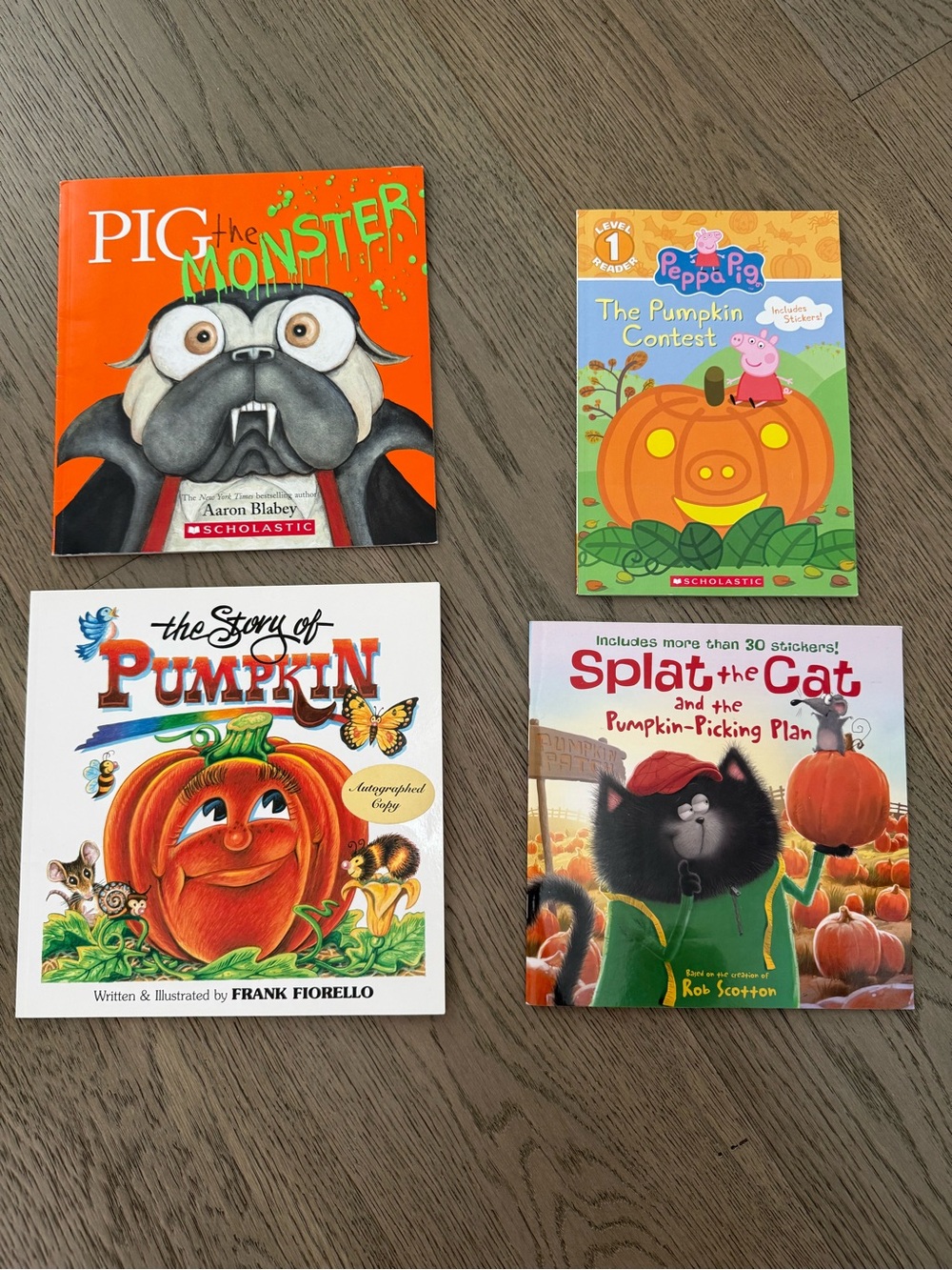 Halloween Pumpkin books set of 4